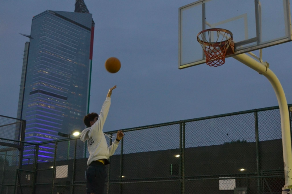 NARRATIVE — the shot, at dusk
