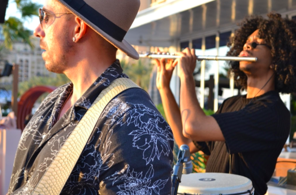 PORTRAIT — flute and fedora