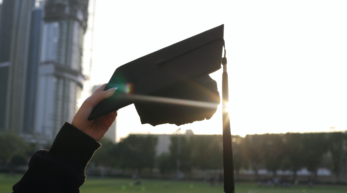 DARE — graduation cap in the sun